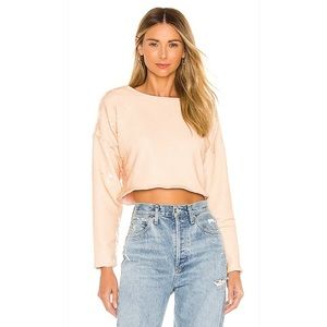 NWT Revolve L'ACADEMIE The Lacey Crop Top In Nude